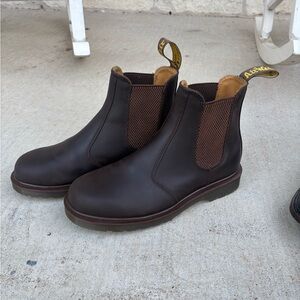Dr. Martens Dark Brown Leather Boots 8